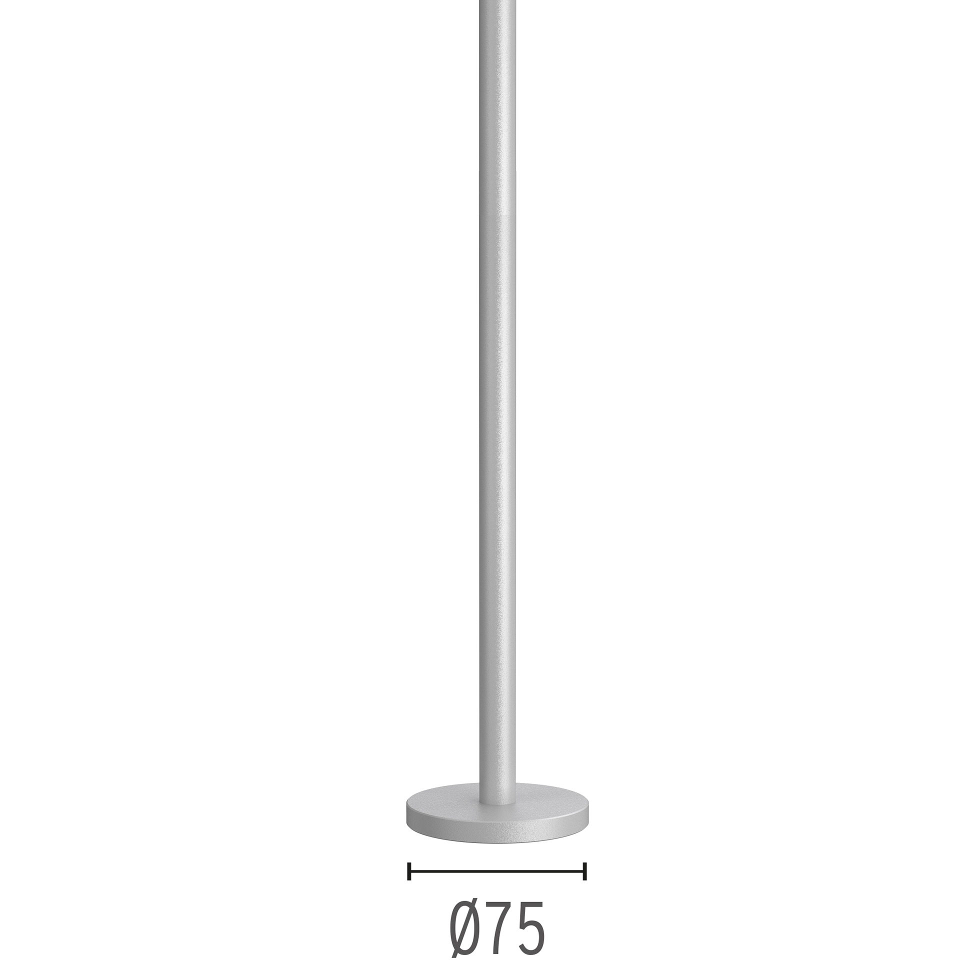 Pole with base H 900 mm Grey F004Z030006 accessory Flos